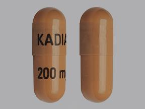 Pill KADIAN 200 mg Brown Capsule/Oblong is Morphine Sulfate Extended Release