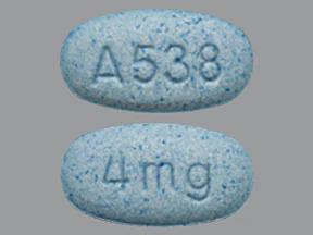 Pill A538 4 mg Blue Capsule/Oblong is Guanfacine Hydrochloride Extended-Release