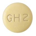 Pill M GH 2 Yellow Round is Guanfacine Hydrochloride Extended-Release