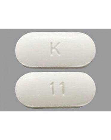 Pill K 11 White Capsule/Oblong is Metronidazole