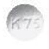 Pill K75 White Round is Methylphenidate Hydrochloride Extended-Release