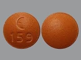 Pill E 159 Orange Round is Hydroxyzine Hydrochloride