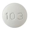 Pill M 103 White Round is Memantine Hydrochloride