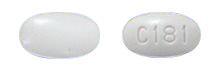 Pill C181 Pink Elliptical/Oval is Rizatriptan Benzoate