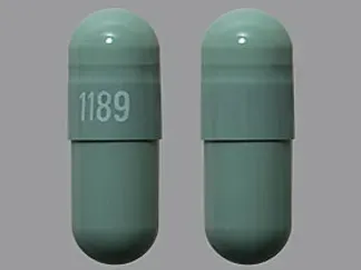 Pill 1189 Green Capsule/Oblong is Tolterodine Tartrate Extended Release