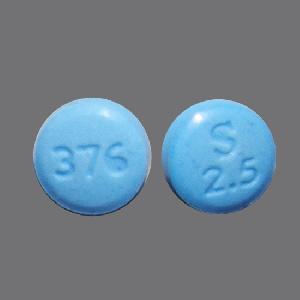 P2 Pill Blue Round 6mm - Pill Identifier