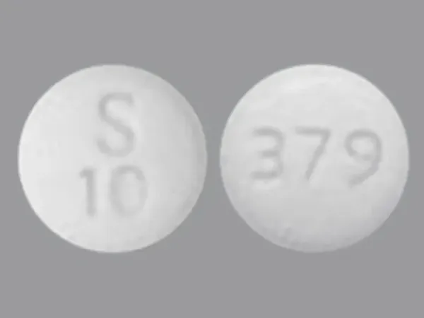 Pill S 10 379 White Round is Dexmethylphenidate Hydrochloride