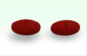 N 30 Pill Images (Pink / Elliptical / Oval)