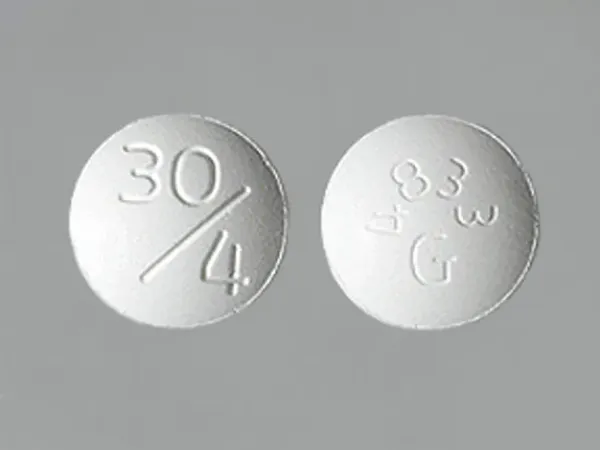 Pill 4833G 30/4 is Glimepiride and Pioglitazone Hydrochloride 4 mg / 30 mg