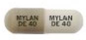 Dexmethylphenidate hydrochloride extended-release 40 mg MYLAN DE 40 MYLAN DE 40