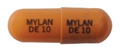 Dexmethylphenidate hydrochloride extended-release 10 mg MYLAN DE 10 MYLAN DE 10