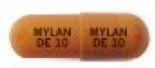 Dexmethylphenidate hydrochloride extended-release 10 mg MYLAN DE 10 MYLAN DE 10