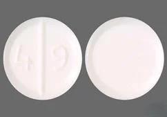 Pill 4 9 White Round is Cyproheptadine Hydrochloride
