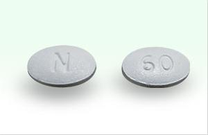 Morphine sulfate extended-release 60 mg N 60