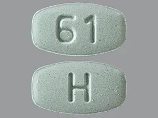 Pill H 61 Green Rectangle is Aripiprazole
