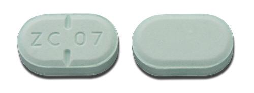 Pill ZC 07 Green Capsule/Oblong is Haloperidol
