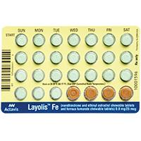 Layolis FE ethinyl estradiol 0.025 mg / norethindrone 0.8 mg WC 483