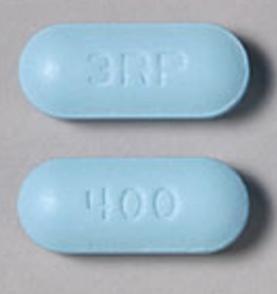 Pill 3RP 400 Blue Capsule-shape is Moderiba