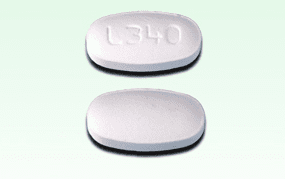 Pill L340 White Oval is Linezolid