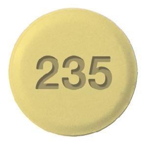 Pill 235 Yellow Round is Ethinyl Estradiol and Norgestimate