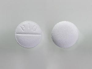 Pill P 10 White Round is Escitalopram Oxalate