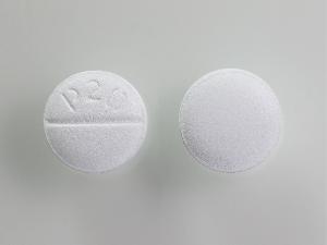 Pill P 20 White Round is Escitalopram Oxalate