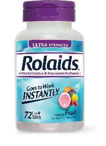 Rolaids ultra strength (assorted fruit) calcium carbonate 1000 mg / magnesium hydroxide 200 mg R U