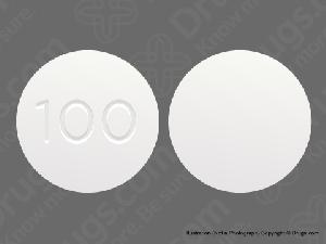 Pill 100 White Round is Jet Alert Regular Strength