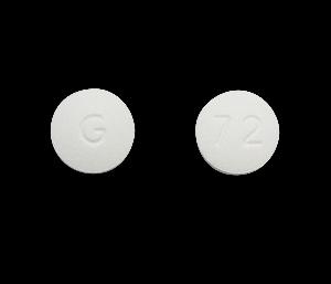 Frovatriptan succinate 2.5 mg (base) G 72