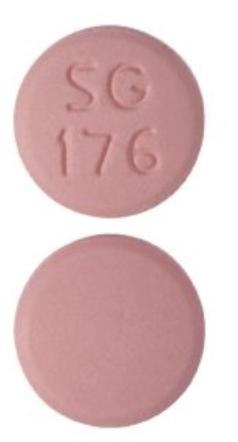 Pill SG 176 Pink Round is Bupropion Hydrochloride Extended-Release (SR)