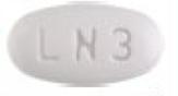 Pill M LN3 White Oval is Lamivudine