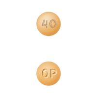 Oxycodone hydrochloride extended-release 40 mg OP 40