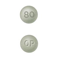 Oxycodone hydrochloride extended-release 80 mg OP 80