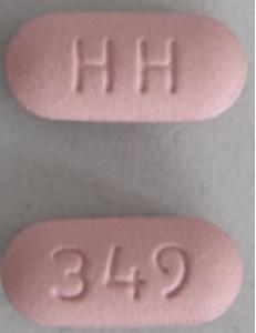 Hydrochlorothiazide and valsartan 25 mg / 320 mg HH 349
