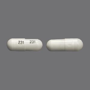 Nitrofurantoin (macrocrystals) 25 mg 231 231
