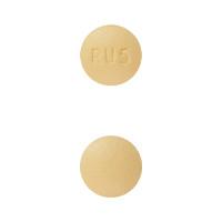 Pill Imprint RU5 (Rosuvastatin Calcium 5 mg)
