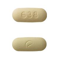 Pill Logo (Actavis) 638 Yellow Capsule/Oblong is Lamotrigine Extended-Release