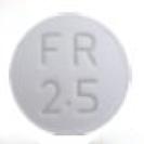 Pill M FR 2.5 White Round is Frovatriptan Succinate