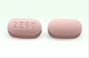 Pill ZE66 is Glipizide and Metformin Hydrochloride 5 mg / 500 mg