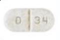 Pill M D 34 White Capsule/Oblong is Doxycycline Hyclate Delayed-Release