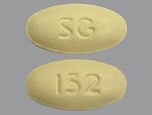 Pill SG 152 Yellow Oval is Atorvastatin Calcium