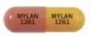 Pill MYLAN 1261 MYLAN 1261 Red Capsule/Oblong is Propafenone Hydrochloride Extended-Release