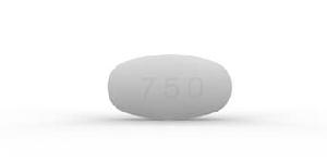 Pill 750 White Elliptical/Oval is Levetiracetam Extended-Release