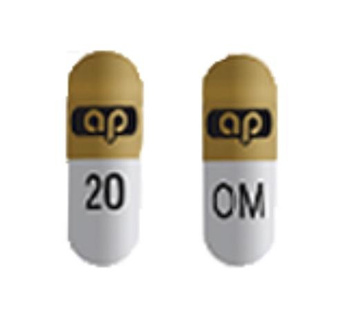 Omeprazole and sodium bicarbonate 20 mg / 1100 mg ap OM 20