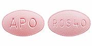 Rosuvastatin calcium 40 mg APO ROS40