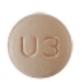 Pill M U3 Orange Round is Rosuvastatin Calcium