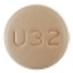 Pill M U32 Orange Round is Rosuvastatin Calcium