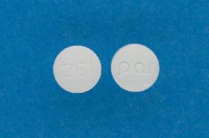 Pill par 261 White Round is Rosuvastatin Calcium