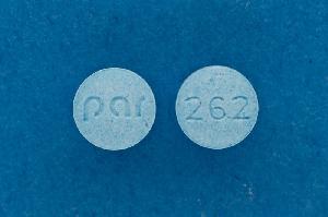 Pill par 262 Blue Round is Rosuvastatin Calcium