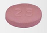 Pill I 29 Pink Oval is Rosuvastatin Calcium